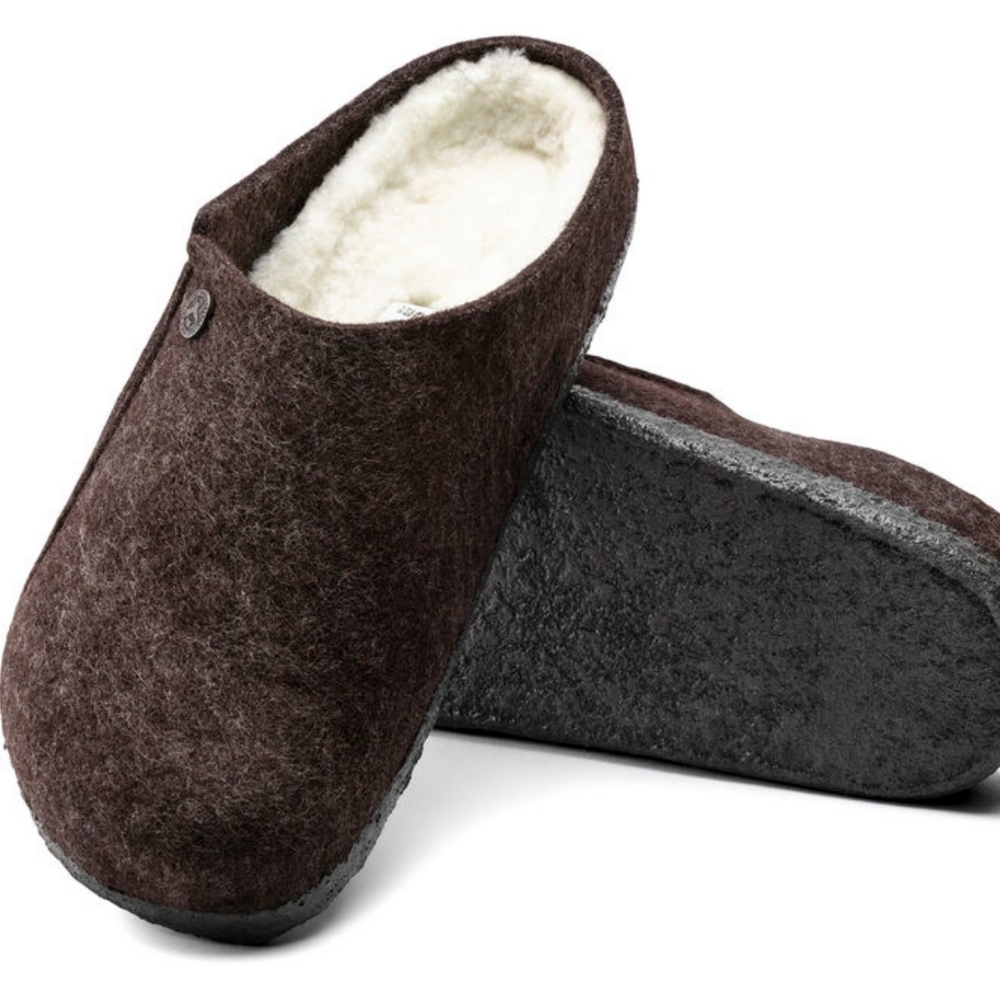 BIRKENSTOCK Zermatt Shearling Wool Felt Slippers